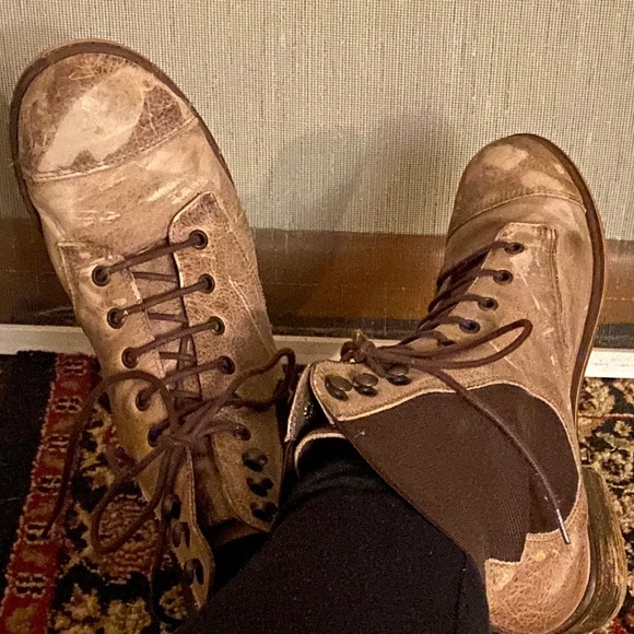 Steve Madden leather combat boots - Picture 6 of 6